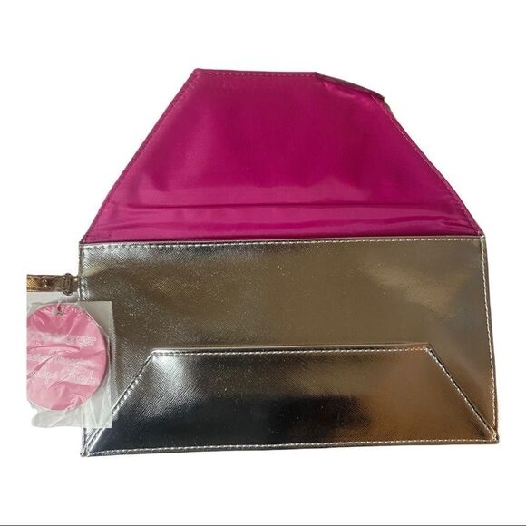 Silver Envelope Clutch   - Picture 3 of 7